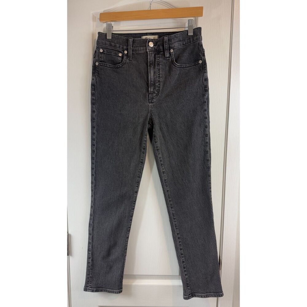 Madewell Women's The Perfect Vintage Jean Straight Leg Jeans Black Size 26